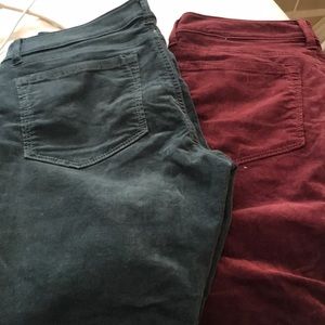 Loft curvy skinny corduroy pants